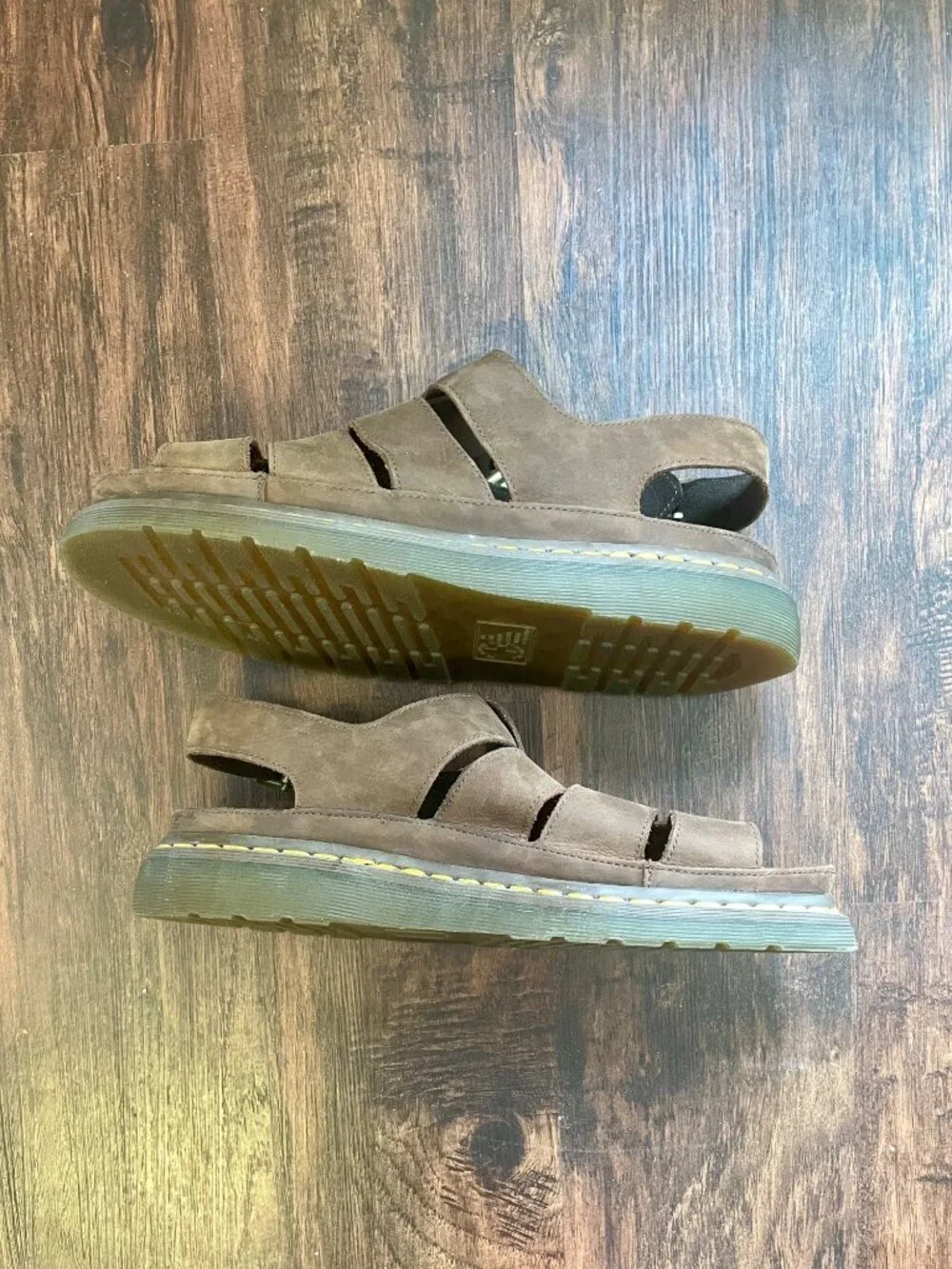 Dr. Martens Flash Fisherman Sandals in Brown Leather Men's Size 11